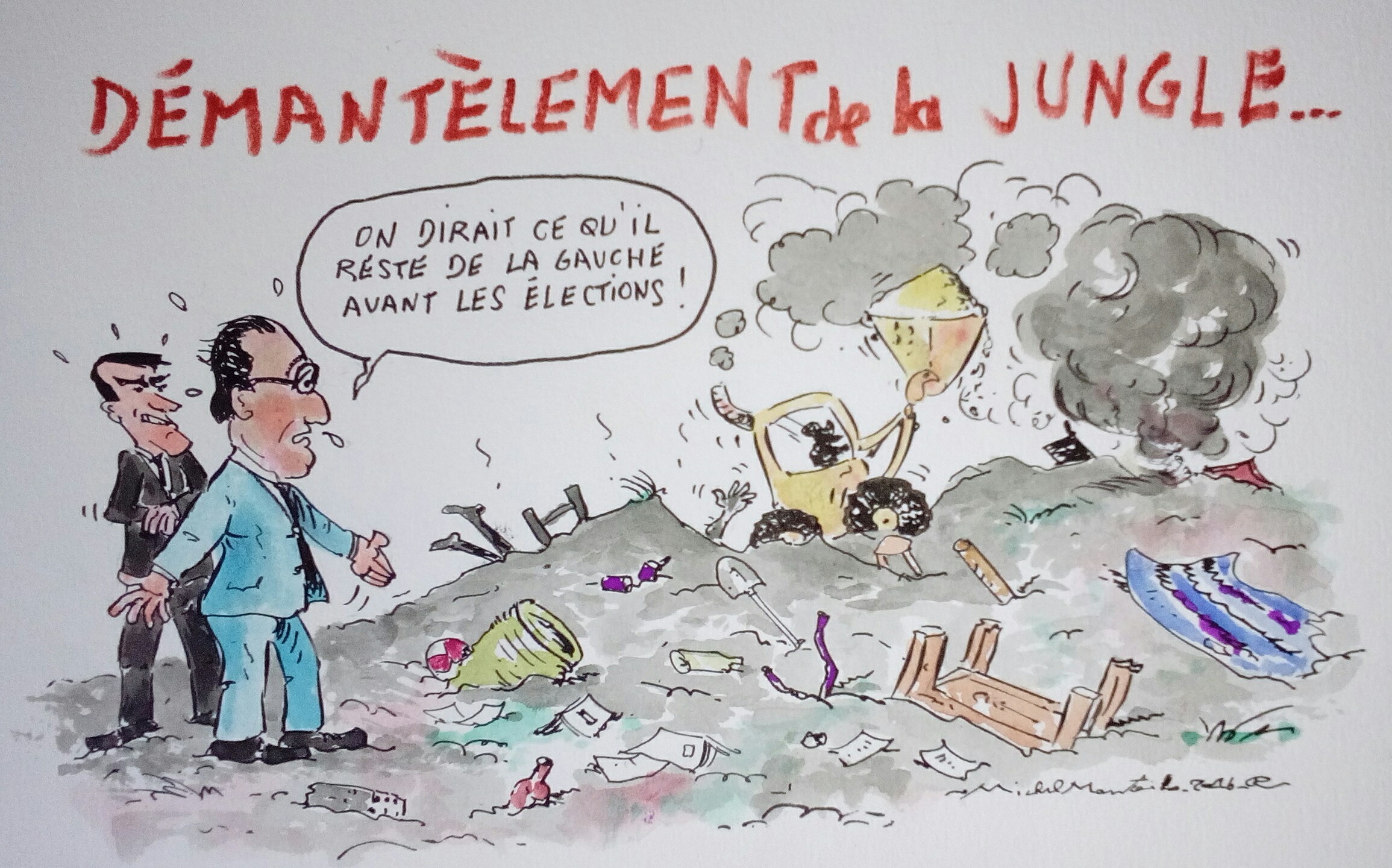 les migrants de la gauche sortie de la jungle de calais