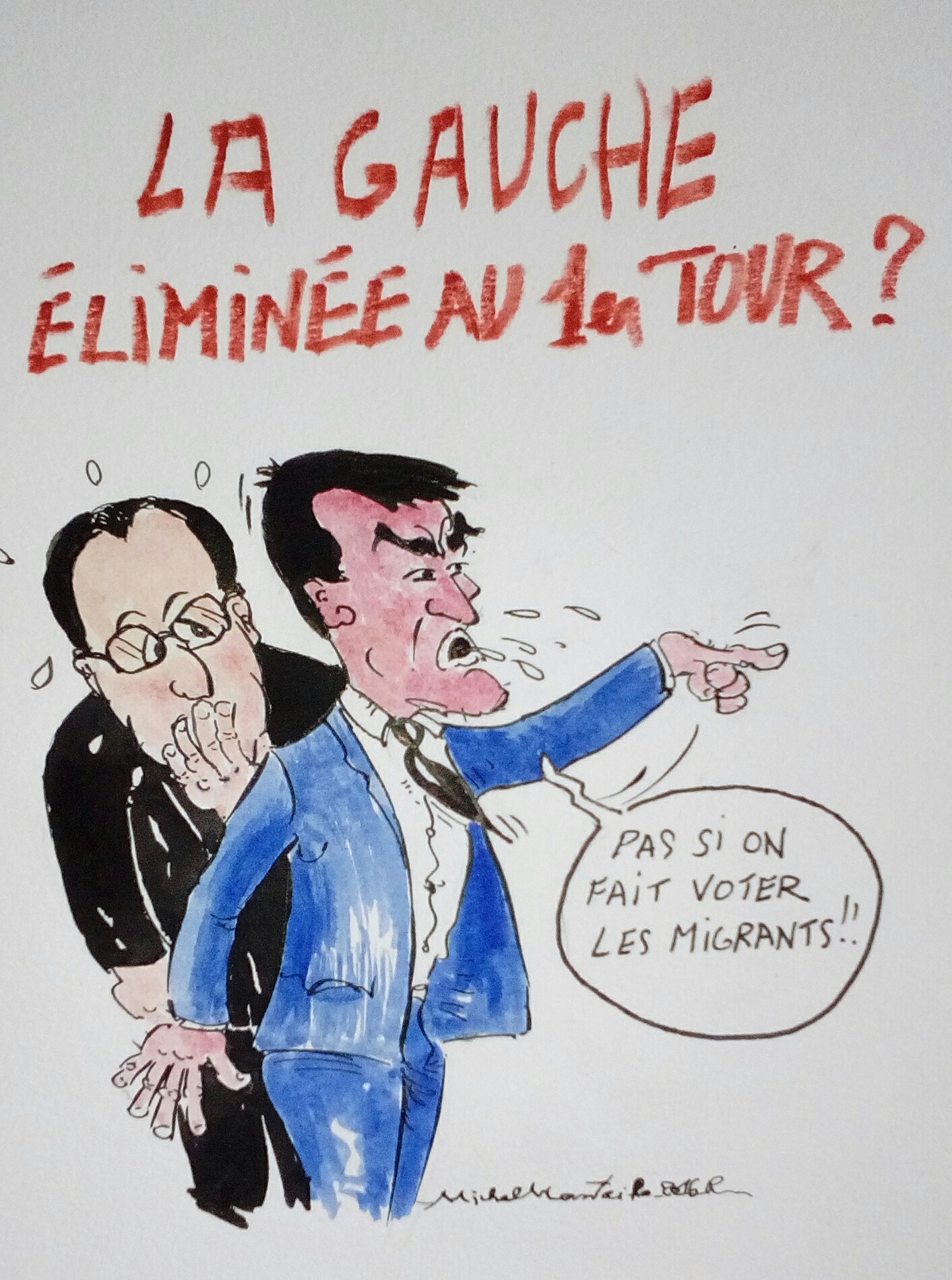 HOLLANDE et VALLS cherchent le soutien des migrants