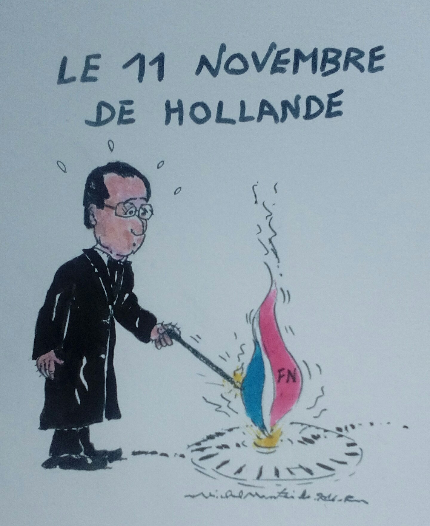 Pour HOLLANDE plus facile de ranimer la flamme du soldat inconnu que celle du PS