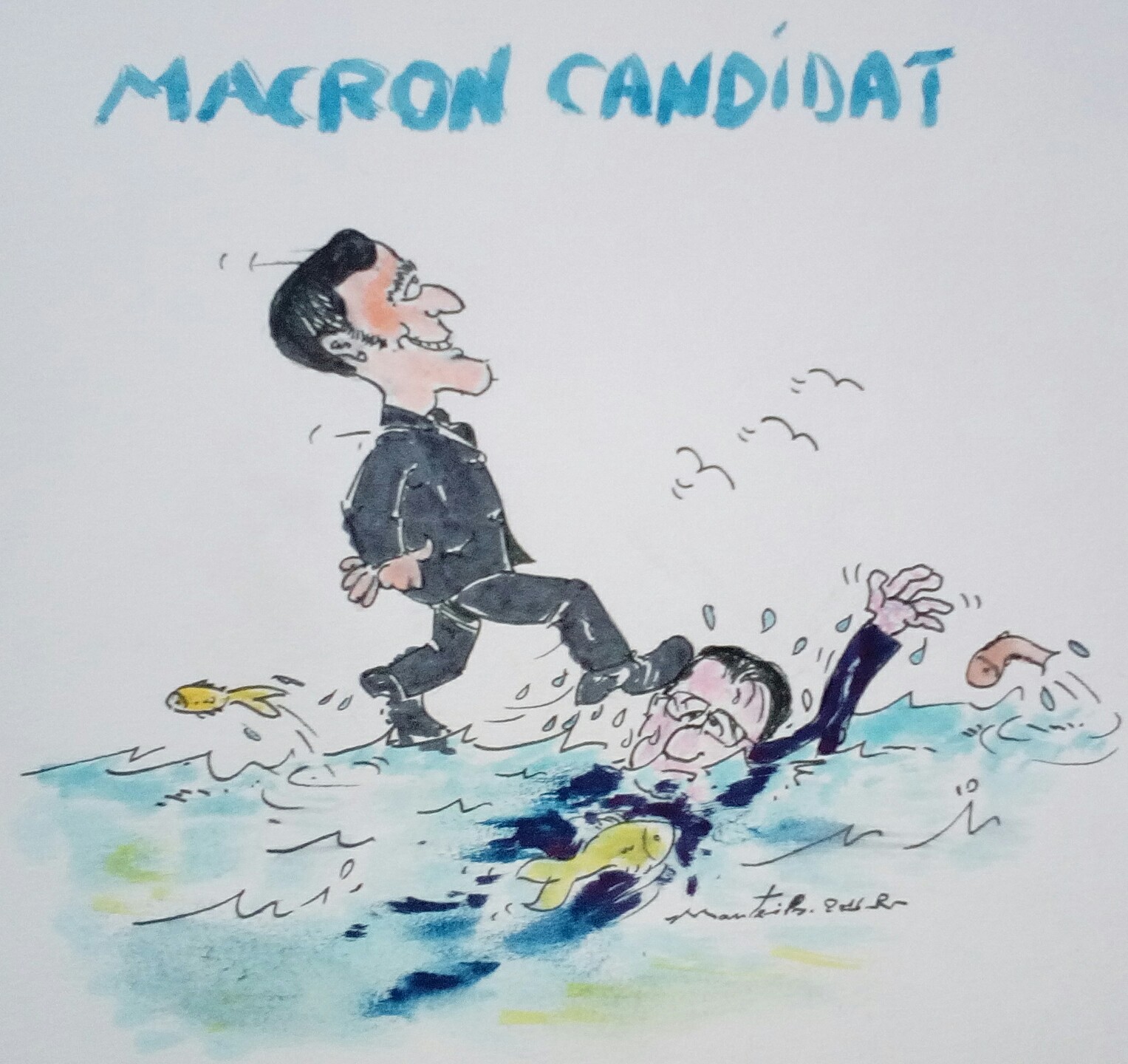 Macron candidat marche sur les pas de françois HOLLANDE